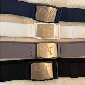 Puma Men's Belts - Black, White, Gray